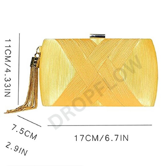 Evening Clutch Bag Elegant Chic Designer Party Wedding Purse Handbag - Picture 4 of 6